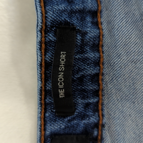 KENDALL & KYLIE High Waist Blue Jean Denim Shorts, The Icon Short, Cut Offs - Picture 7 of 9